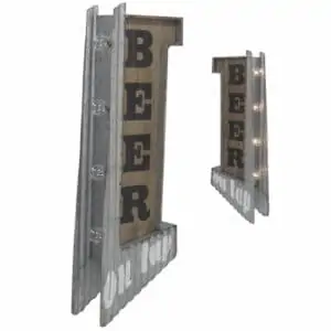 Enseigne de décoration américaine murale à led Beer