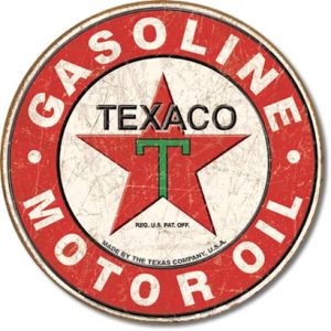 Texaco plaque publicitaire station service