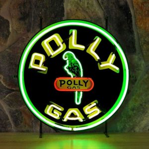 ENT 8276 Polly gas neon publicitaire en verre