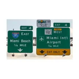 LOT Panneaux Routiers Américains