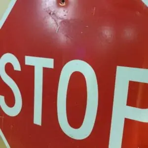 Panneau routier americain Stop