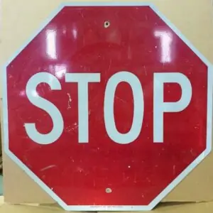 Panneau routier americain Stop