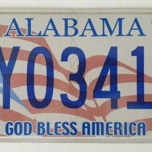 Plaque immatriculation americaine Alabama
