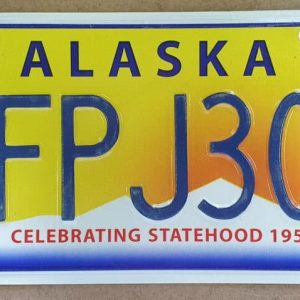 Plaque immatriculation americaine Alaska