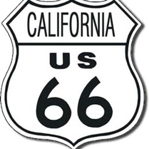 Plaque de décoration murale Route 66 CALIFORNIA