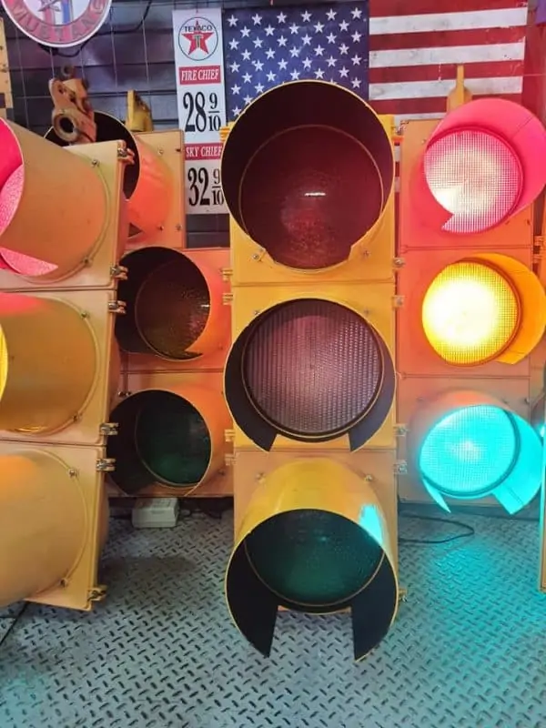 Feu tricolore américain à 3 voies CâBLé - 101.5cm - Jaune