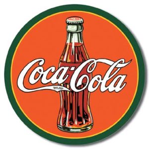Plaque publicitaire The Coca-Cola Company - Round 30's Bottle