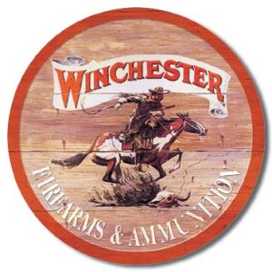Plaque publicitaire américaine métal Winchester Express