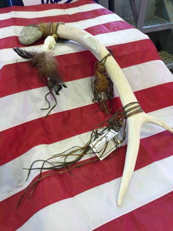 Native American Indian Antler Spirit Tomahawk
