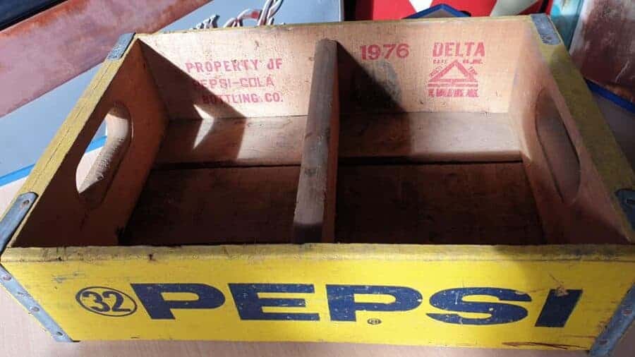Caisse de transport de bouteilles de soda PepsiCola Caisse de transport de bouteilles de soda PepsiCola