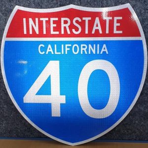 Panneau Interstate Highway CALIFORNIA 40