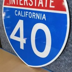 Panneau Interstate Highway CALIFORNIA 40