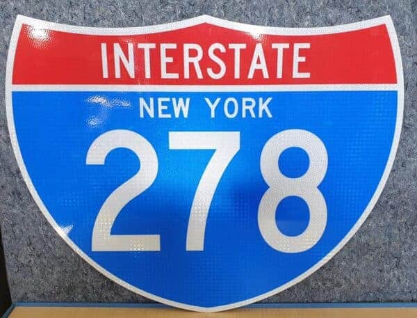 Panneau Interstate Highway NEW YORK 278