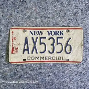 plaque d'immatriculation américaine new york miss liberty (relief)