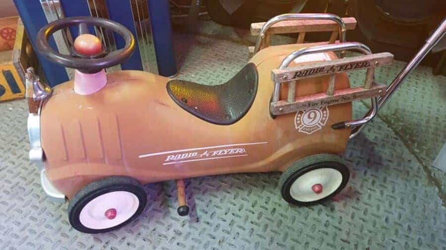 vintage radio flyer push car