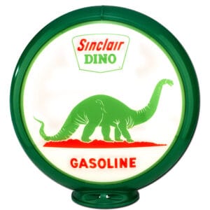 Dino Land Globe publicitaire de pompe a essence