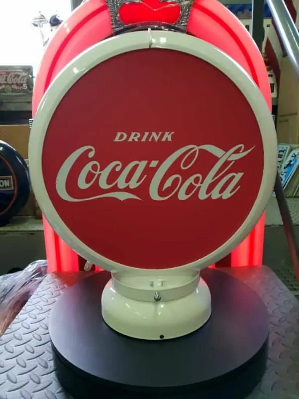 Globe De Pompe A Essence Coca Cola