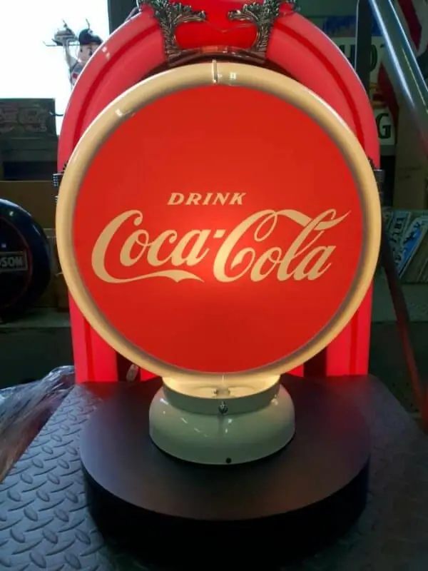 Globe De Pompe A Essence Coca Cola