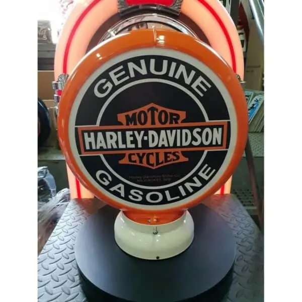 Globe De Pompe A Essence Harley Davidson Genuine Gasoline 2