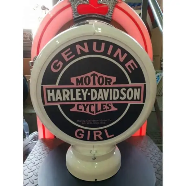 Globe De Pompe A Essence Harley Davidson Girl 1