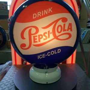 Globe De Pompe A Essence Pepsi Cola