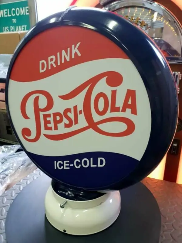 Globe De Pompe A Essence Pepsi Cola 2