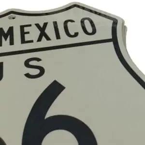 Panneau Routier Americain Authentique De La Route 66