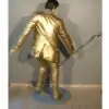Elvis Gold Statue Grandeur Nature 1m90 Costume Dore 2