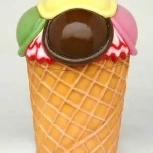 Maxi Poubelle Glace Taille 1m En Resine Et Fibre De Verre