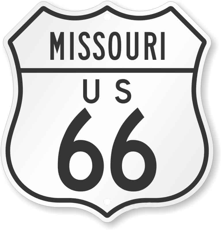 panneau route 66