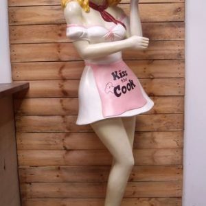 Lady Cook Sexy Pin up cuistot tenant un plateau