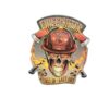plaque murale embossée firefighter