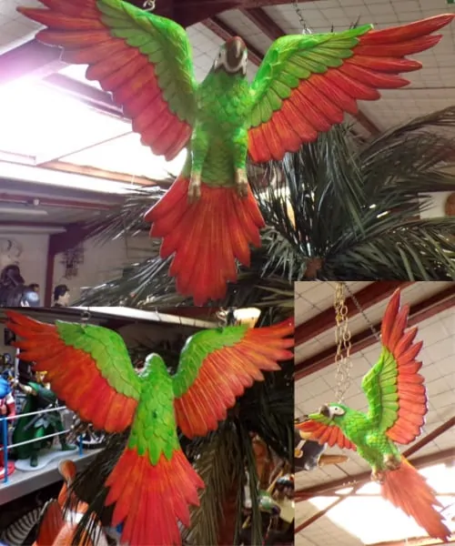 Perroquet Multicolore En Vol Animaux Taille Reele Pour Decoration Green