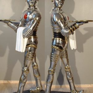 Statue Robot Grandeur Nature Style C3po Aluminium