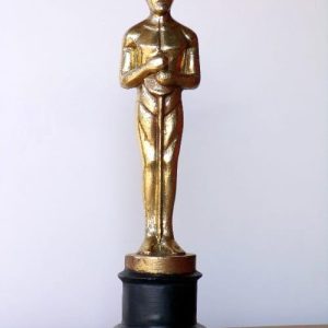 Statue de l' "Oscar" hollywoodien récompense donnée lors de la cérémonie à Los Angeles