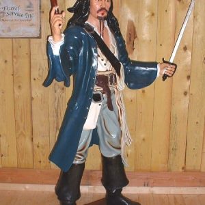Jack Sparrow Tenant Son Pistolet Dans Une Main Et Son épée Dans L'autre