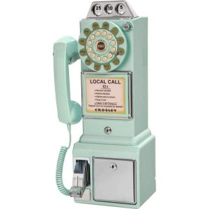 payphone des rues américaines 1950s turquoise 1
