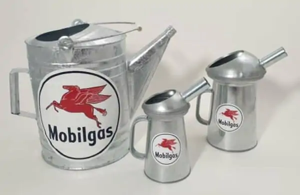 Seau Galvanise De Garagiste Mobilgas Lot