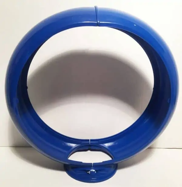 Contour de globe bleu pour pompe a essence
