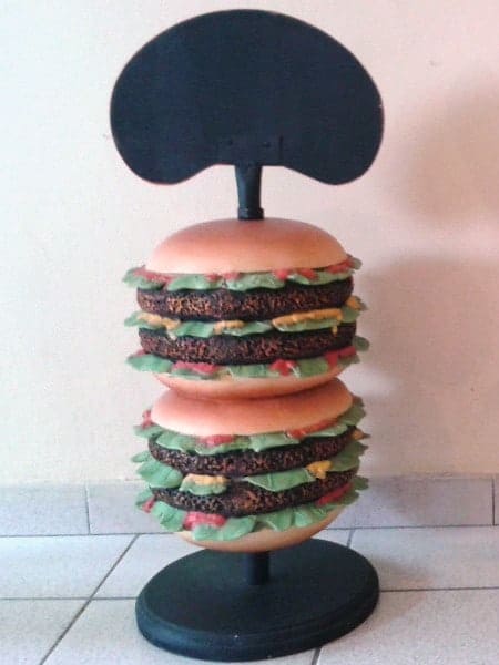 Petit Burger Comptoir Avec Ardoise Hauteur 76cm