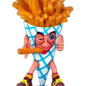 Petite Frite Taille 77cm Statue En Resine Et Fibre De Verre