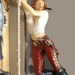 Pirate Girl Corde Su 9720 Statue Grandeur Nature En Resine Et Fibre De Verre Location Vente