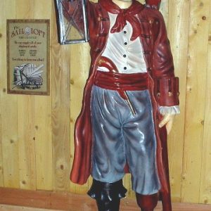 Pirate Lanterne Statue Grandeur Nature Hauteur 2m16 En Resine Et Fibre De Verre Location Vente