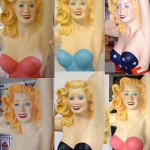 Statue Pin Up Fifties Visage