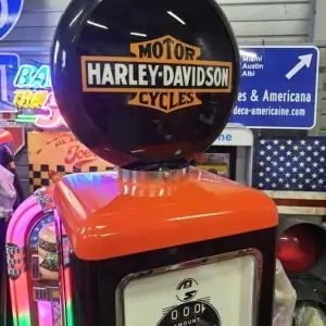 Pompe A Essence Americaine Deco Americaine Harley Davidson Noire 4