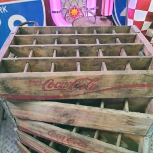 Caisse En Bois De Transport De Bouteilles De Soda Coca Cola Brut
