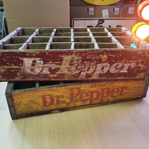 Lot De 2 Caisses De Transport Vintage En Bois Dr Pepper 39 1