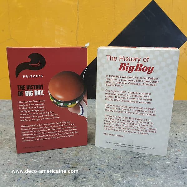 tirelire bob's big boy avec hamburger frichs version special usa rare find