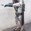 Statue du Chasseur de primes intergalactique de la série Le Mandalorian