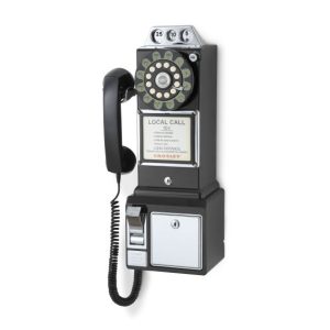 payphone des rues américaines 1950s noir 1